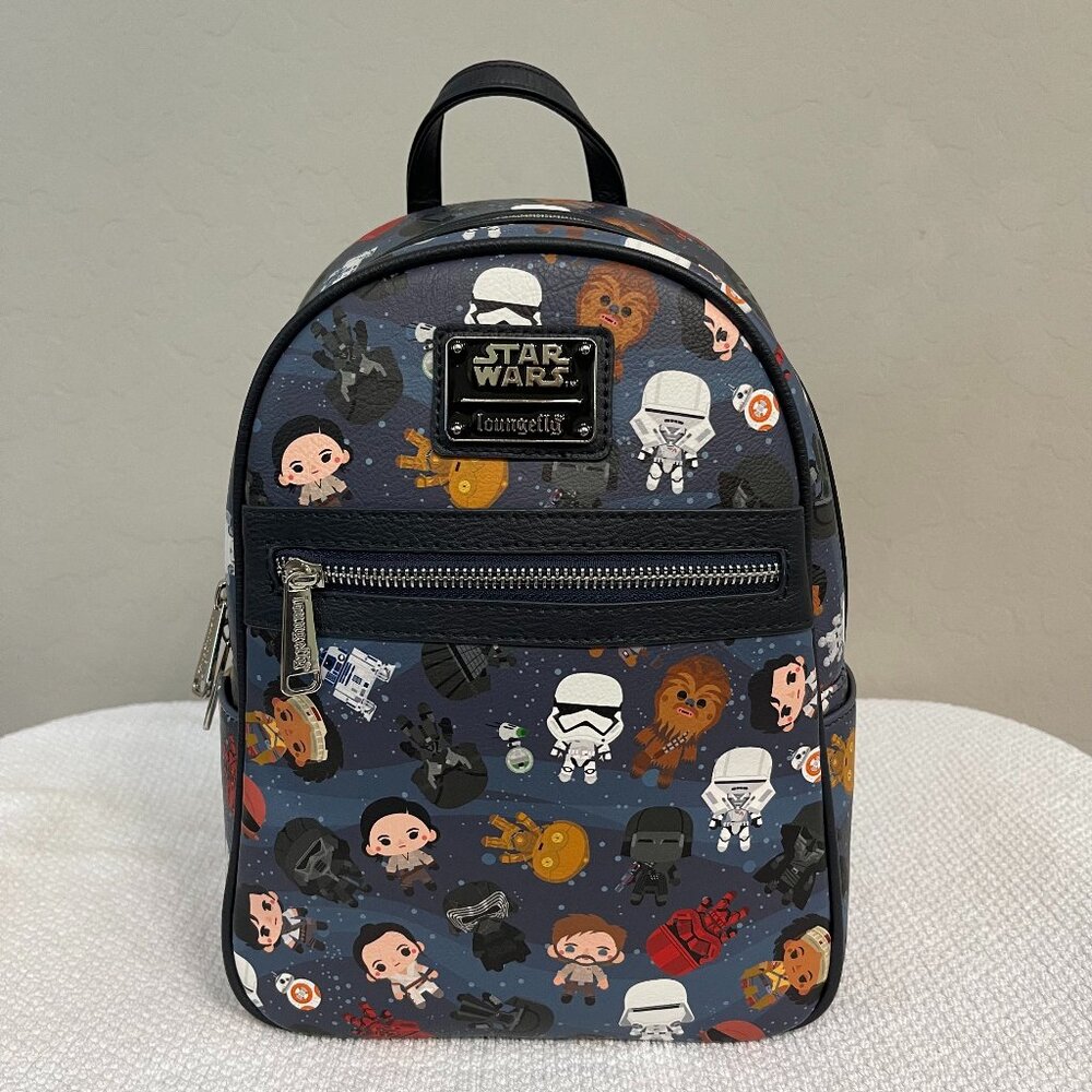 LOUNGEFLY ~ Disney Star Wars Chibi Episode 7 Mini Backpack - NWOT!